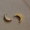 Stainless Steel 14K Gold Moon Choker Necklace for Women Minimalist Fine Jewelry Punk Accessories Drop Necklace