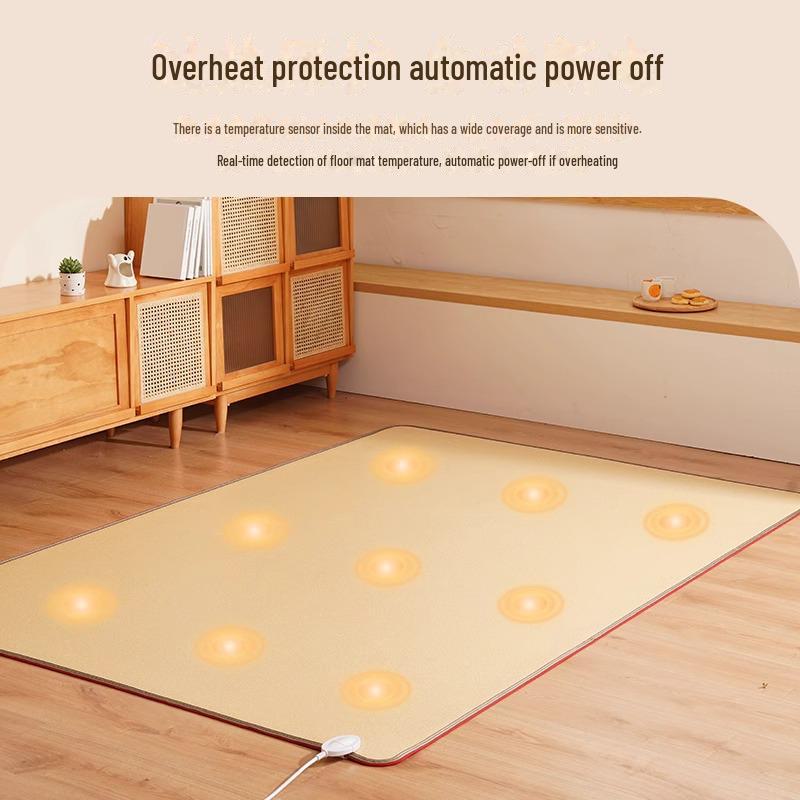 Graphene Electric Floor Heating Pad - Portable, Household Carbon Crystal Carpet for Living Room