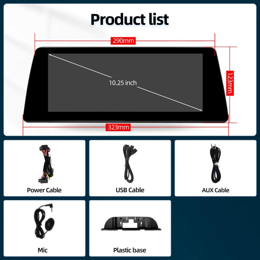 10.25" GPS Navigation for BMW 6 Series F06/F12/F13 Central Control Display