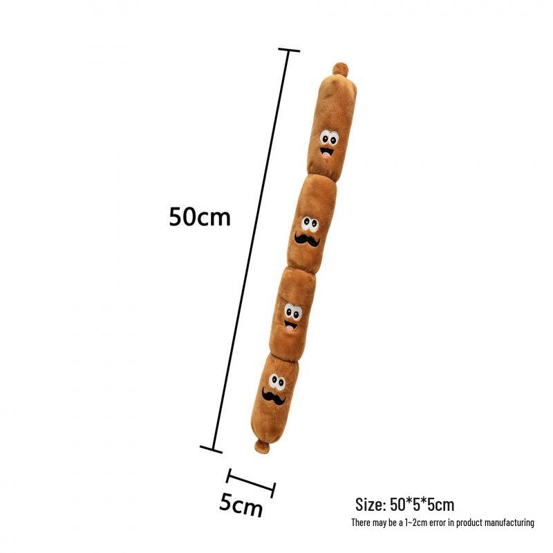 Interactive Sausage Dog Sound Toy: Self-Entertainment Boredom Relief with Simulated Fragrance. Sausage - Press to Make Sound
