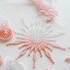 Snowflake Icicle Christmas Pendants Crystal Acrylic Christmas Tree Decorations Transparent Navidad Hanging Pendant Christmas