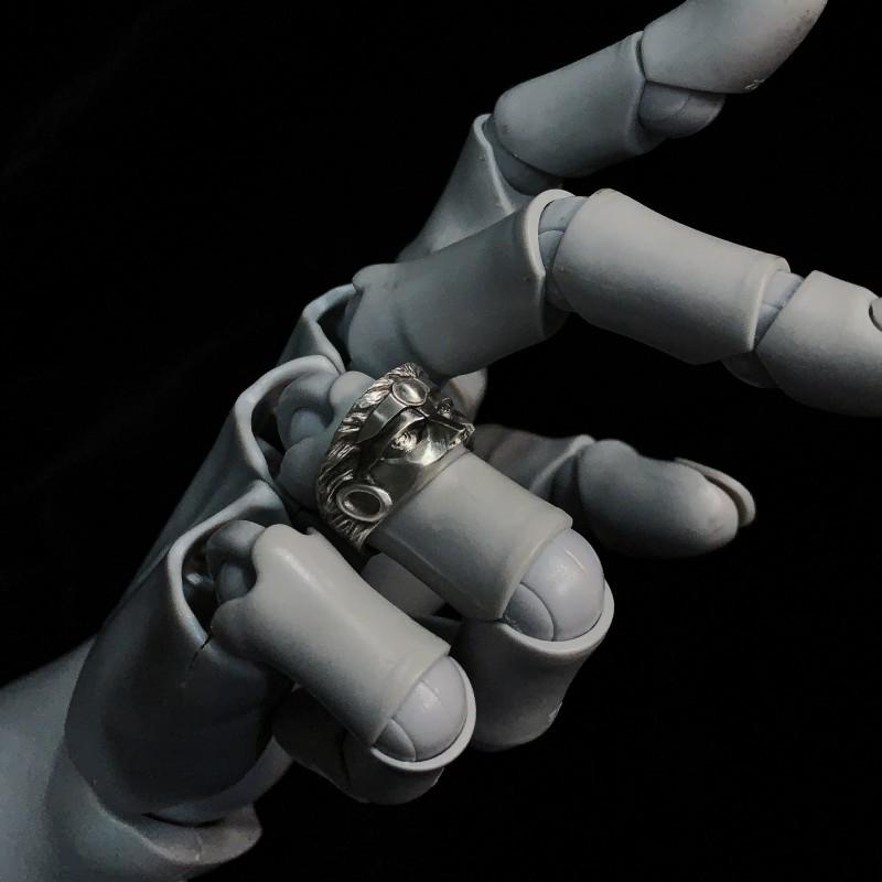 Adjustable Open Ring Inspired By JoJos Bizarre Adventure Star Platinum Anime Character Vintage Copper Jewelry Men Women