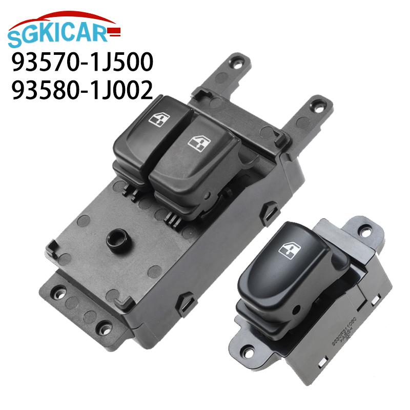 ODiDiO 93570-1J500 93580-1J002 Elektrischer Fensterheberschalter für Auto 935701J500 93570-1J000 935801J002 Für Hyundai i20 i800 2007-2015