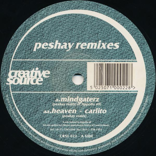 

12inch Record APOLLO 69 / CARLITO - Peshay Remixes CRSE022 Creative Source 1999 UK Dance & Electronica Used