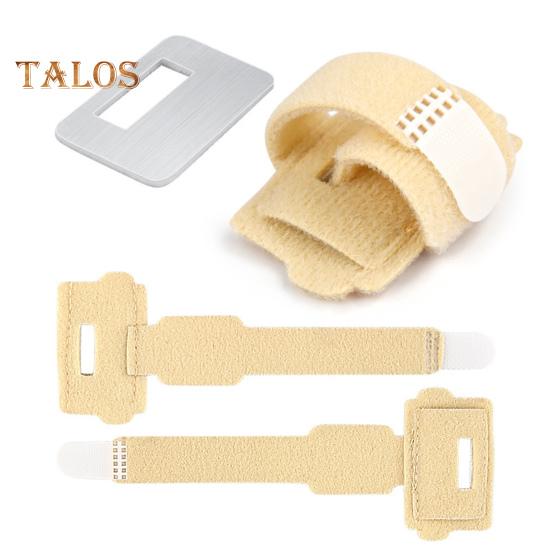 Toe Separator Bunion Corrector Big Toe Spacer Hammer Toe Straightener Fabric Lining Splint with Built-in Aluminum Plate Support for Overlapping Toes
