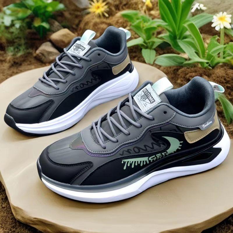 Ultra-light running shoes autumn new leather waterproof student sports shoes casual shoes