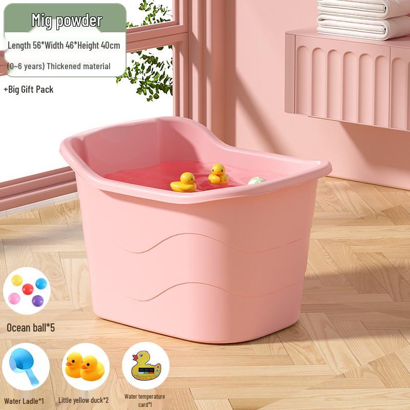 Large Infant & Child Soaking Bathtub - Full Body Bath Tub for Home