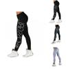 Women Letter Print High Waist Leggings With Stretch And Push Up Design For Fitness And Running