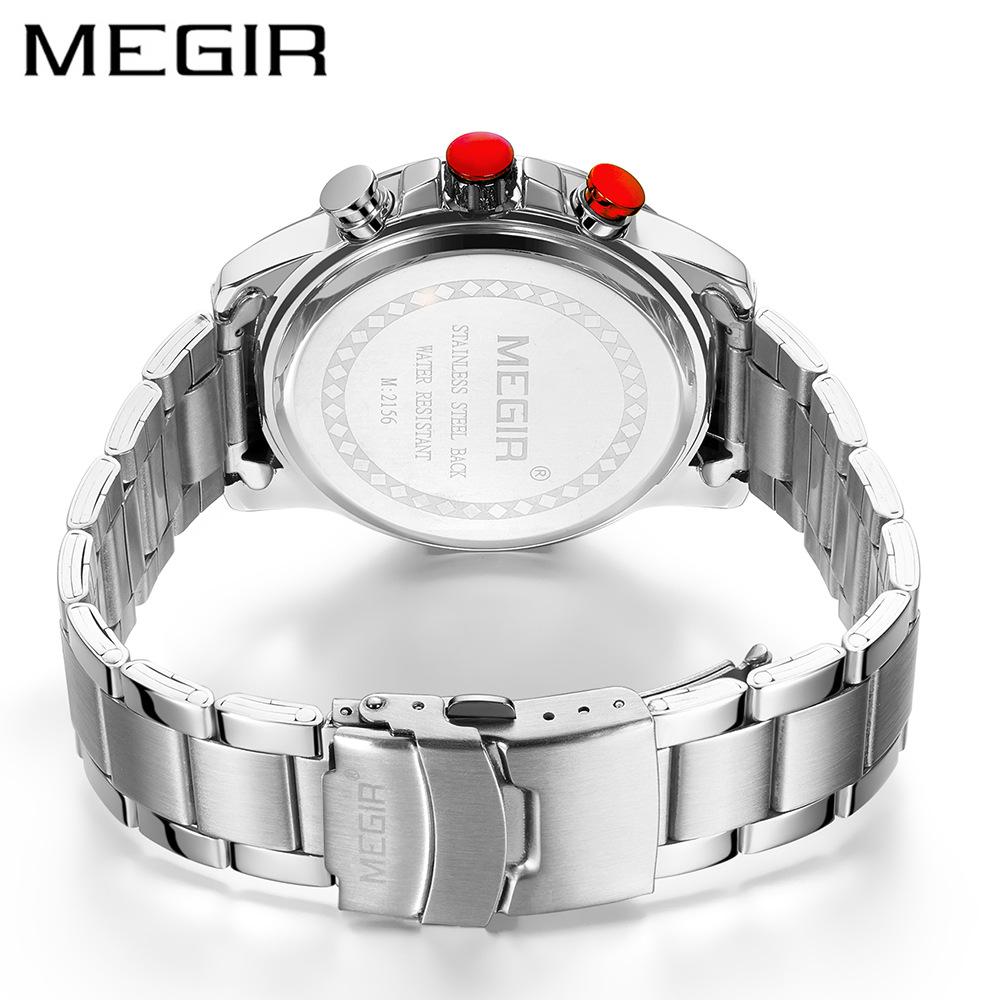 Watch Men'S Multifunctional Chronograph Steel Belt Sports Quartz Watch 2156