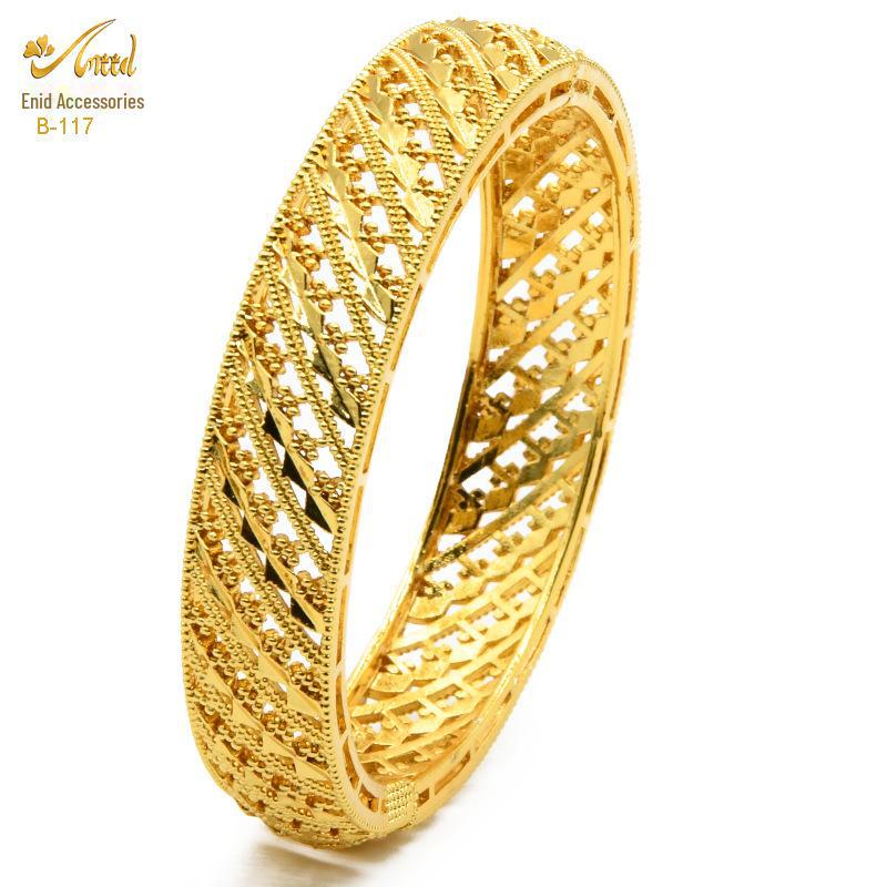 Pulsera nupcial de aleación bañada en oro - Estilo de lujo de Dubái