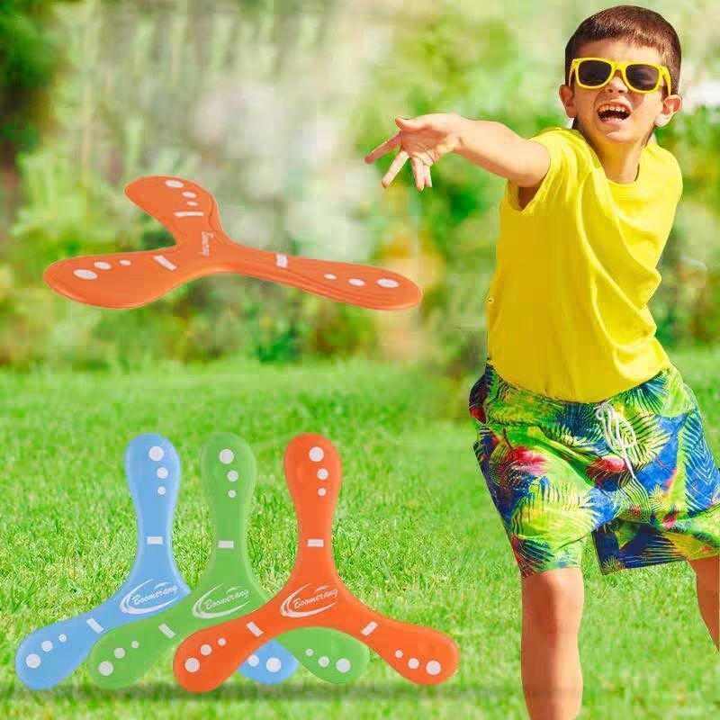 Children Oversized Thickened Boomerang Soft Three-leaf Cross Adult-kids Interactive Outdoor Toys for Puzzle Decompression Gifts