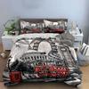 London landmarks and vehicles. Bedding sets Duvet cover sets Duvet covers Pillowcases(1 * Duvet Cover 2 * Pillowcases, without duvet insert)