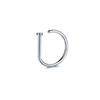 Fake Nose Ring Hoop Lip Labret Ring for Women Non Pierce Hoop Nose Ring Septum Hoop Ring Tragus Rook Ring Non Piercing Jewelry