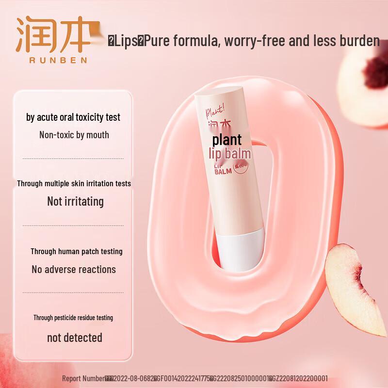 Runben Kids Hand Cream & Peach Lip Balm Set