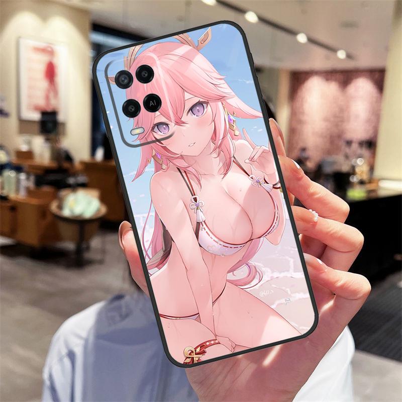 Genshin Impact Hentai Sexy Case For Oppo A17 A77 A80 A40 A60 A98 A78 A18 A38 A58 A16 A76 A96 A74 A94 A54 A57S A15 Cover