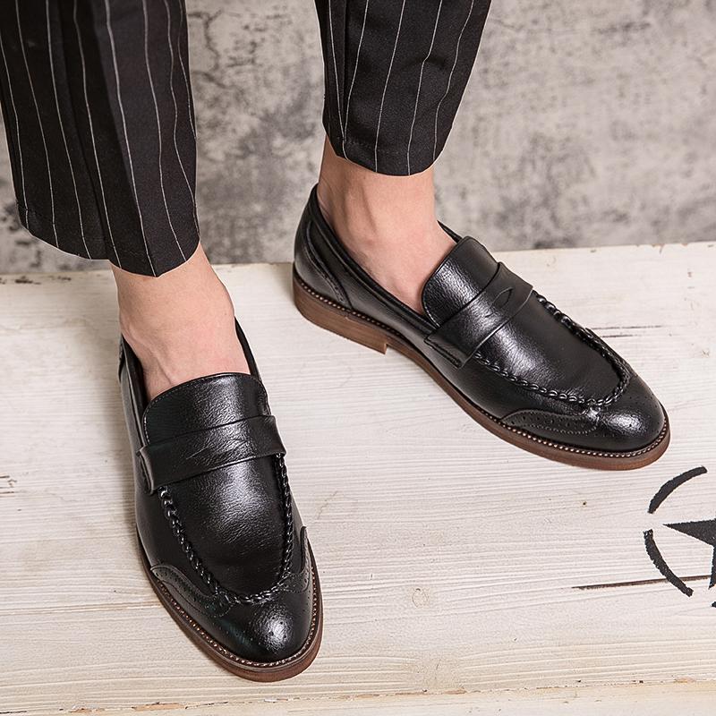 Hot Selling Lace Up Loafers Europe America Men's Genuine Leather Shoes High-quality Casual Shoes Men's Business Formal Shoes