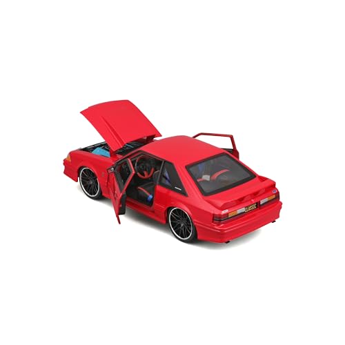 Maisto 1/24 Scale Ford Mustang SVT Cobra 1993 Red Custom Classic Muscle Diecast Model Car (Finished Product) 32549