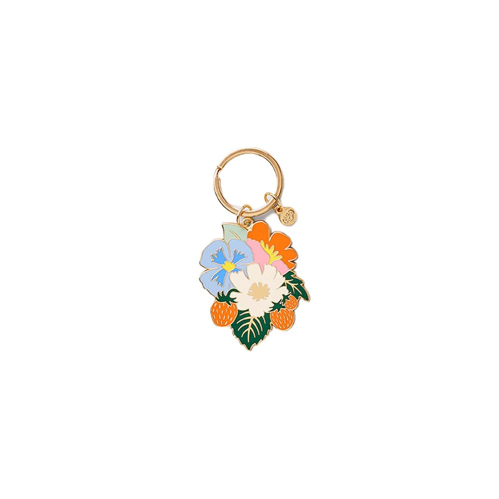 RIFLE PAPER CO. Strawberry Fields Keychain single type