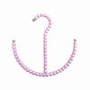 Elegant ABS Pearl Beaded Hanger Beaded Imitation Pearl Coat Hanger Non-slip Tie Rack Wardrobe Organizer