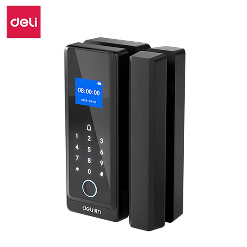 Deli AL210 Smart Fingerprint Attendance Glass Door Lock