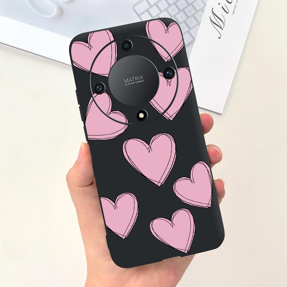 Für Honor Magic6 Lite Hülle Honor X9b Hübsche Mädchen Sonnenblumen Hülle Weiche Silikon Handyhülle Für Honor Magic6 Lite HonorX9b Bumper