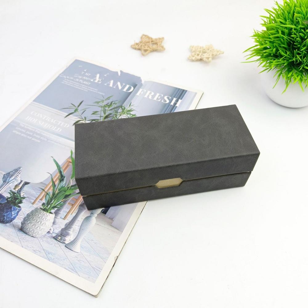

Double Layer Glasses Box PU Leather Sunglasses Storage Box 2 Pair Eyeglasses Holder Large Capacity Travel Myopia Eyewear Case
