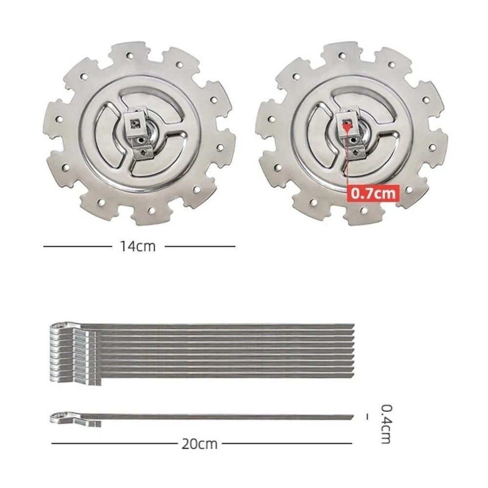 

Термостойкий держатель для шампуров для барбекю, съемная конструкция, вращающаяся клетка для барбекю, для вечеринки 20cm