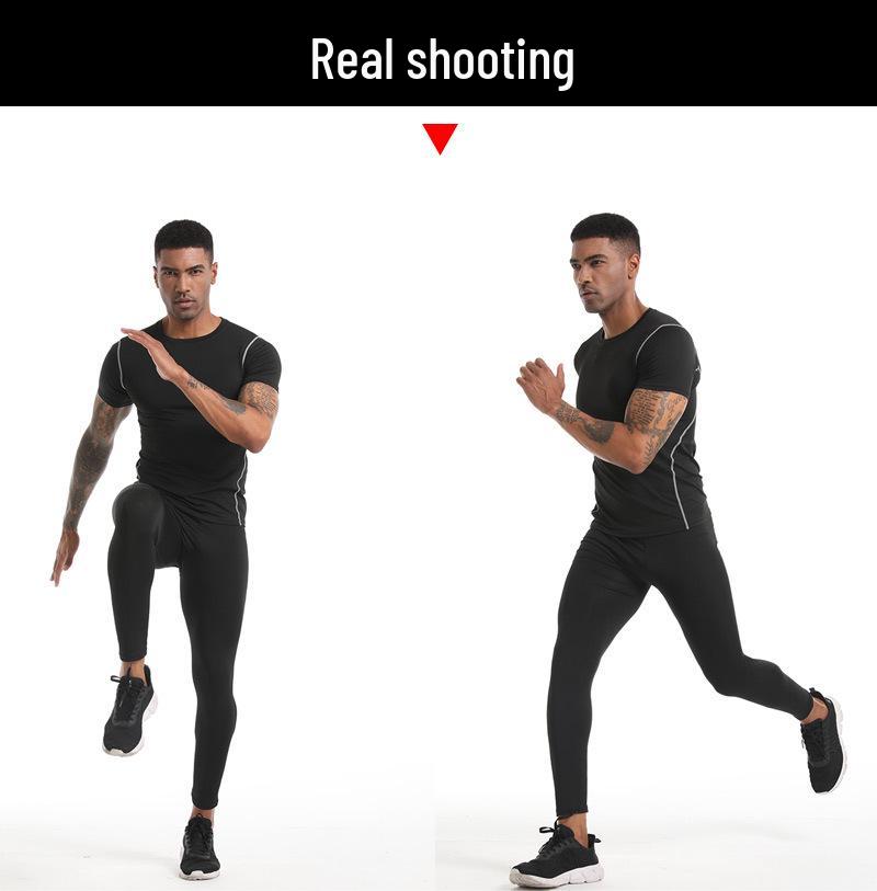 Men's Quick-Dry Compression Short Sleeve Basketball/Fitness Top