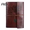 Daily Writing Notebook Vintage Faux Leather Journal, Refillable for Travel Office Writing, A5 Size Lined Blank Dairy Planner, Gift Men & Women