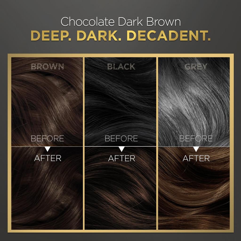 BBLUNT Salon Secret High Shine Conditioning Hair Colour 130G Pack of 1 Chocolate Dark Brown Long Lasting