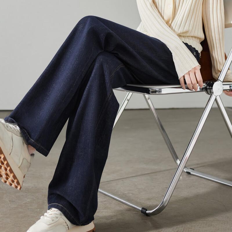 

SOFSIL Women s High-Waisted Wide-Leg Straight Jeans 26