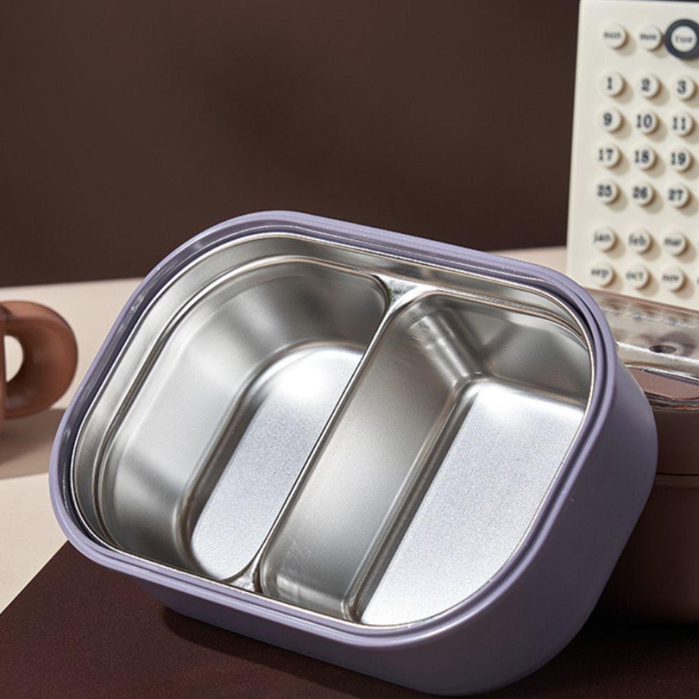 Microwaveable Insulated Lunch Box Little Bear 2 Compartment Lunch Box  Winter