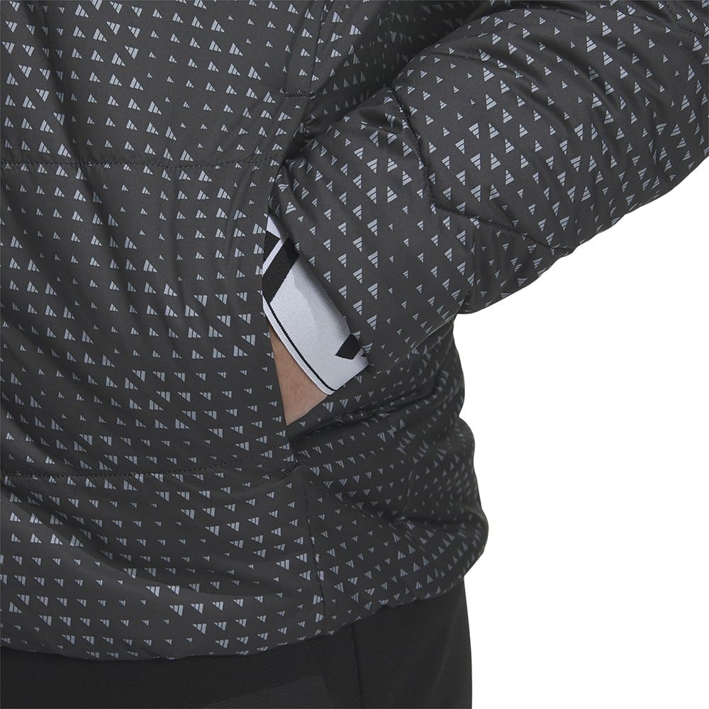 Adidas Izolovaná golfová bunda s dlouhým rukávem s grafikou BOS MKS21 Model pro golf 2023 Pánská na zip (Model HY0979/HY0980) - Svrchní oděv, Blůza, Oblečení,