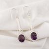 Amethyst Earrings Gemstone Jewelry, 925 Solid Sterling Silver Earrings, Gift For Women Handmade Earrings For Wedding Gift