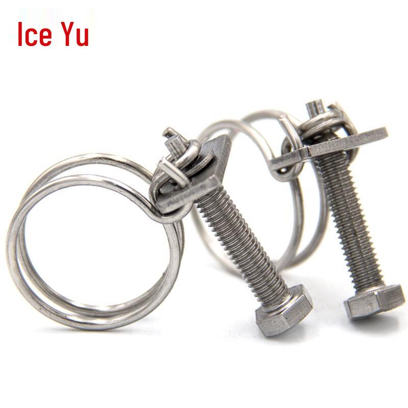 Ice Yu 304 Stainless Steel Double Wire Hose Clamp