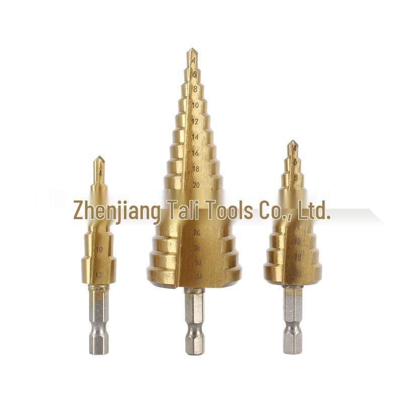 Industrial Spiral Flute Tapered Step Drill Bit for Metal