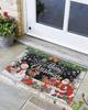 Christmas-Themed Doormat Indoor/Outdoor Entryway Non-Slip Welcome Mat Patio Porch Rug Home Decor