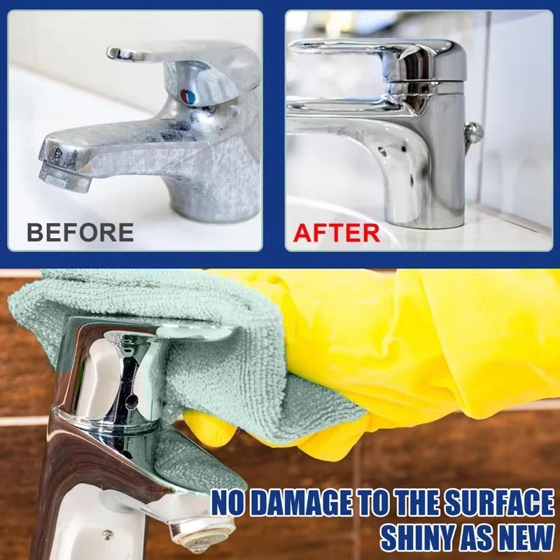 60ML Mathroom Reiniger Edelstahl Waschbecken Dekontaminationsraum Badewanne Glas Kalkreiniger Außen Fleckenentferner Schnell