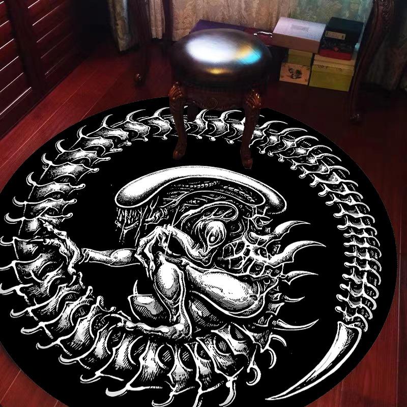 Round Rug Machine Washable Large Area Rugs Study Rug Bedroom Bedside Floor Mat Soft Mat Home Decoration