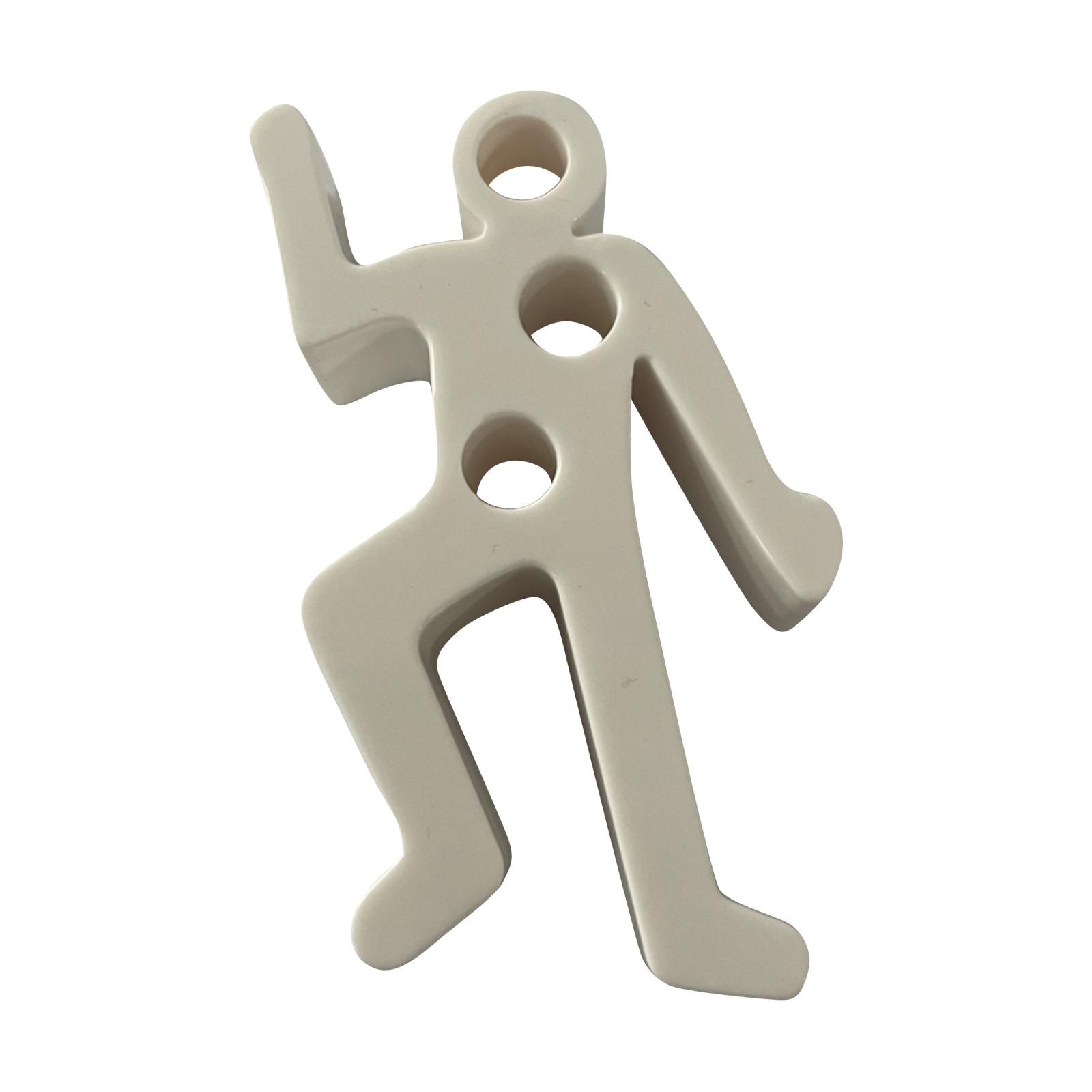 

Plastic Human Figure Pen Holder with Multiple Holes for Desk Organization and Stationery Storage Unique Design Durable Material One Size білий