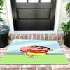 Crayon Shin-chan Kasukabe Defense Group Comic Panel Print Bath Mat, Non-Slip Water Absorbent Bathroom Rug, Funny Anime Friends D