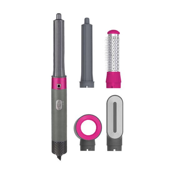 5-In-1 Hair Dryer Kit with 5 Attachments 600W Professional Electric Hair Styler Dryer Curling Iron Straightening Brush Portable Hair Styling Tools
