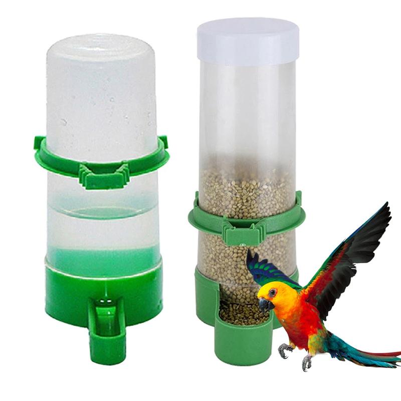 6 Piezas Bebedero de Agua para Aves Comedero Fuente Bebedero Automática Taza para Beber para Mascotas Cuencos