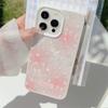 Pink Peach Shell Pattern Suitable for Apple 16 Mobile Phone Case Iphone13 Sweet 15promax Temperament 12 Anti Fall 11