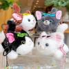 Attractive Devon Plush Rex Cat Swim Ring Keychain Cute Cartoon Keychain For Everyone