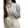 Korean-Style Soft Slim-Fit Semi-High Neck Sweater for Autumn/Winter - Women's Knit Pullover Base Layer Top