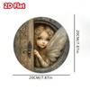 Metal Wall Art Fairy Door 2D Decor Garden Home Enchanted Peeking Vibrant Eyes