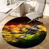 CS:GO Chair Mat Round Rug-Office Carpet, Machine Washable, Non-slip, Suitable for Living Rooms, Bedrooms