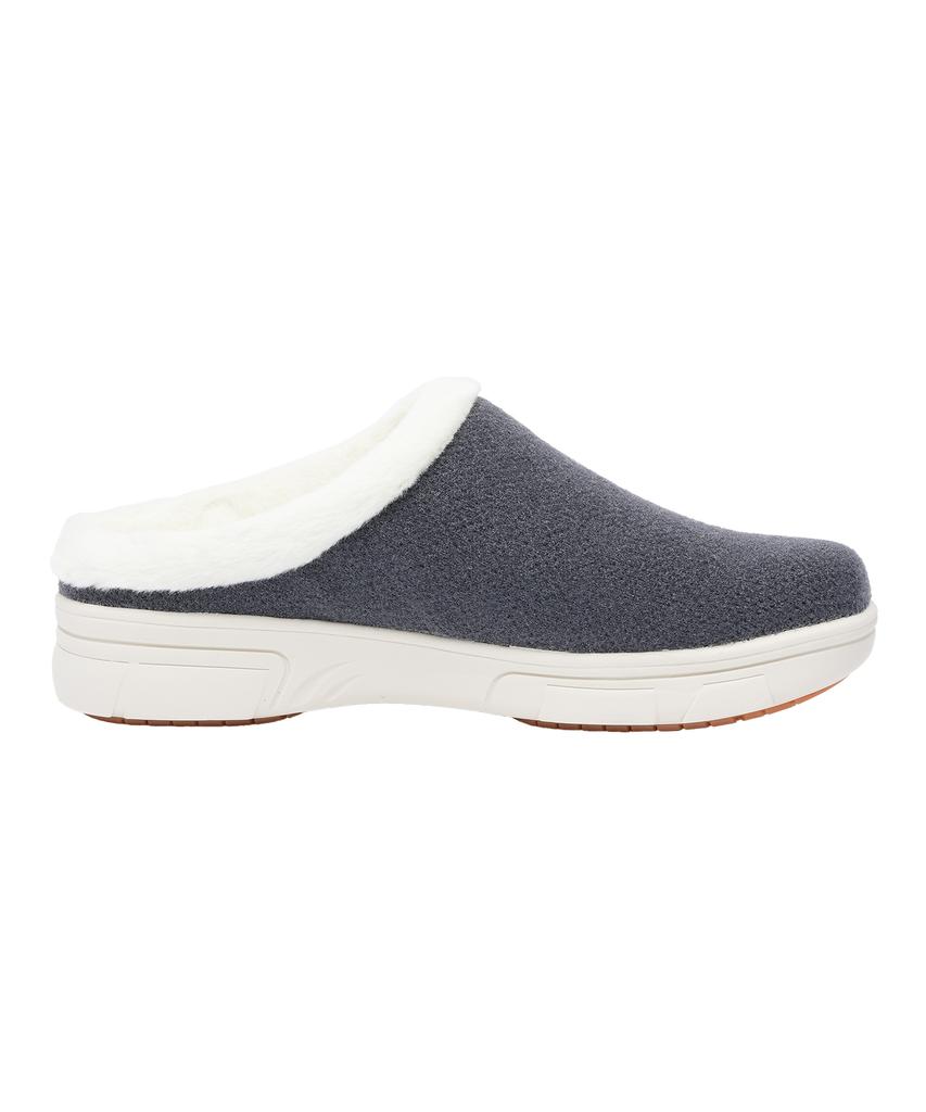 Genuinegrip Bordeaux 30-Wool Boa Fur Slippers - Dark Grey