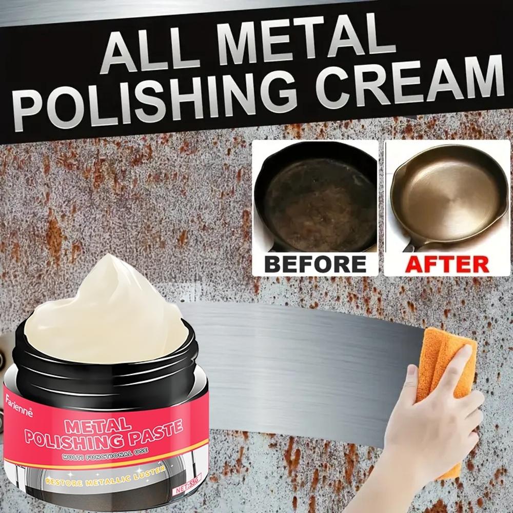 Mehrzweck-Metallpolierpaste - zum Polieren und Aufarbeiten von Eisen-, Kupfer- und Edelstahloberflächen. Geeignet für ba